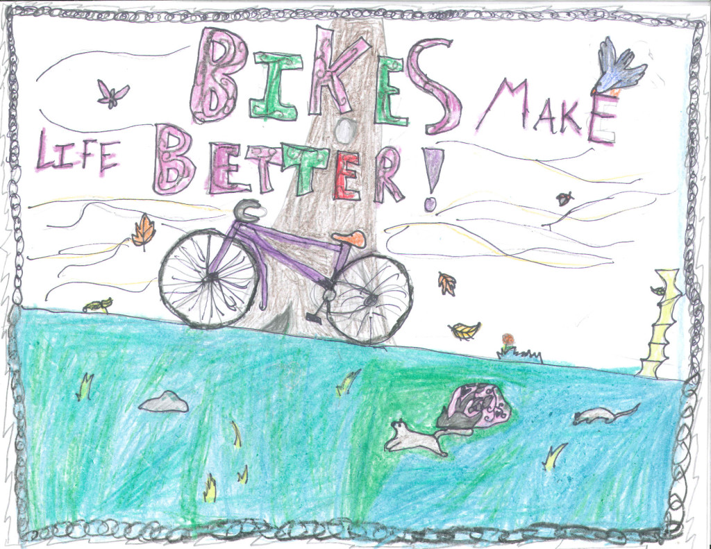 2013 5th Grade Bicycle Poster Contest first place for Washington State.