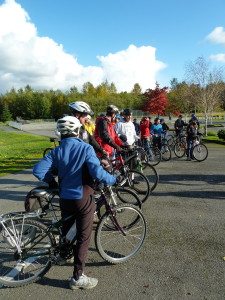 Participants in a Bike and Pedestrian Safety Education Program Training