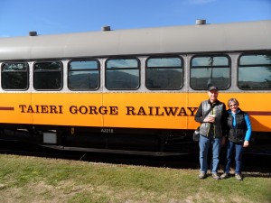 Ready to board train to Dunedin