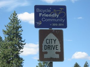 Bicycle-Friendly Community sign