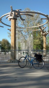 Rotary Fountain in Spokane's Riverfront Park, at Howard and Spokane Falls Boulevard.