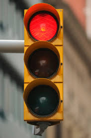 traffic signal showing red light