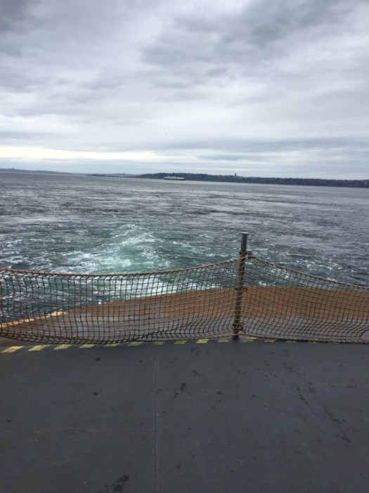 Heading toward West Seattle on the Vashon ferry.