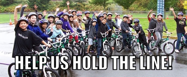 Take Action to hold the line on biking investments