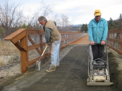 Ferry County Rail Trail work