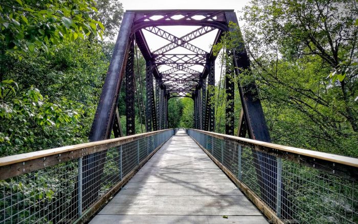 Willapa Hills Trail, Adna Bridge, railroad trestle. Picture by Discover Lewis County.