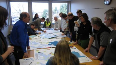A Pierce County bike plan charrette in 2012. Image courtesy of Puget Sound Regional Council.