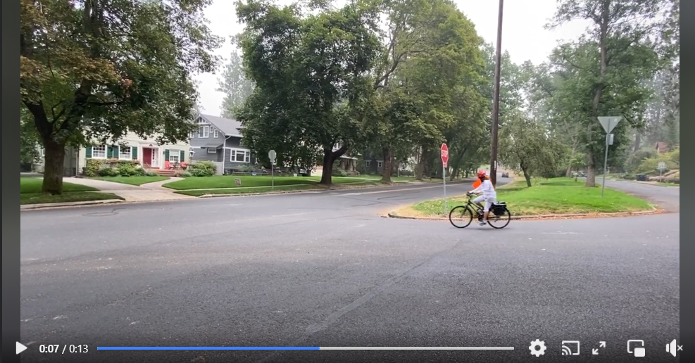 Video of Olga Lucia Herrera practicing the Safety Stop